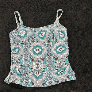 Swim top Paisley print
